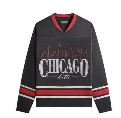 Kith Chicago Long Sleeve Malik Jersey. Sold Out. Limited Edition. Size M.