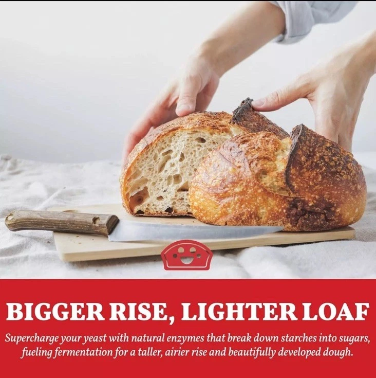 Polvo de malta diastática de 10 oz - Mejora el sabor, la corteza, el aumento, la textura Bakers Club Foto 4 de 4