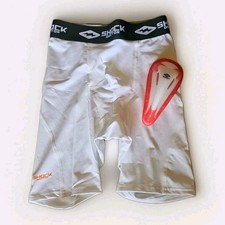 Shock Doctor Compression Shorts with Protective Bio-Flex Cup, Boys Medium