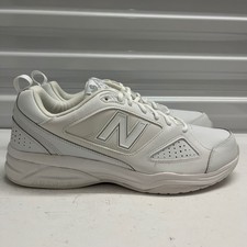 New Balance 623 Mens White Leather Training Shoes MX623AW3 SZ 9 EEEE Extra Wide