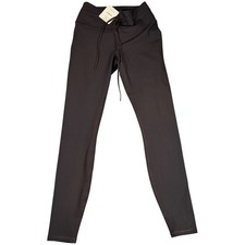 Fabletics Oasis High-Waisted Rib Legging Taupe Slate LG2457987 S/6 NEW