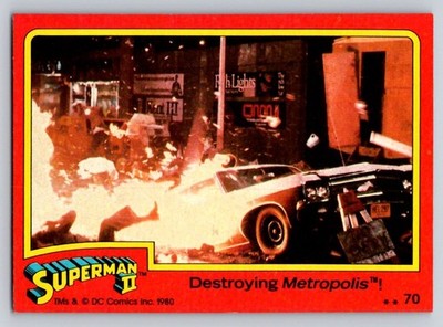 1980 Topps Superman II - Destroying Metropolis #70
