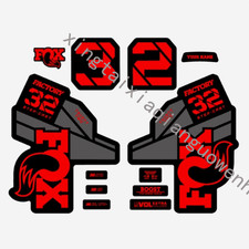 2022 Fox32 Factory Step Cast Fork Sticker Mountain Bike Decals Reddish Gray 2022 Fox32 Factory Step Cast Fork Sticker Mountain Bike Decals Reddish Gray
