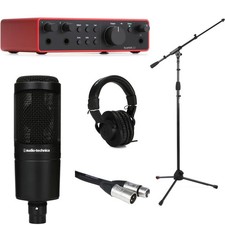 Focusrite Scarlett 2i2 4th Gen USB Audio Interface and AT2020 Vocal Recording