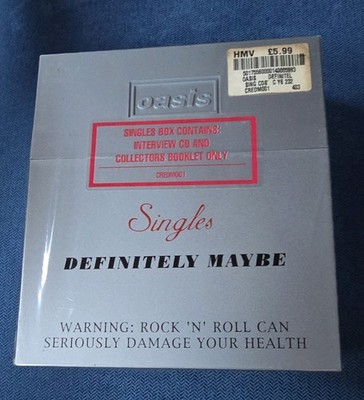 Oasis Definitely Maybe  Box Set 1996  INTERVIEW C'DS & BOOKLET ONLY SEALED