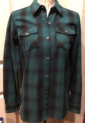 MAGELLAN OUTDOORS Women s Sz S Adventure Gear Classic Fit Green/Blk Plaid PreOwn