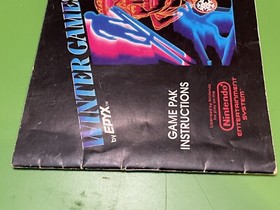 Winter Games Nintendo NES Manual Instruction Booklet