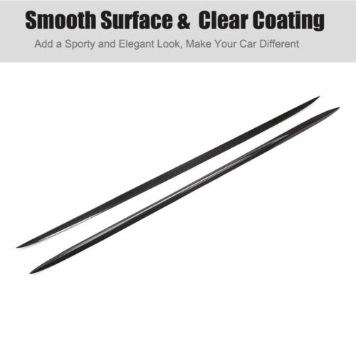 Real Carbon Side Skirts Lip Spoiler For 2014-2018 BENZ W218 CLS400 CLS550 CLS63 - Picture 8 of 12