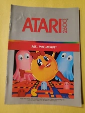 Vintage Atari 2600 - Ms. Pac-Man Pacman Game Instruction Booklet Manual 1982