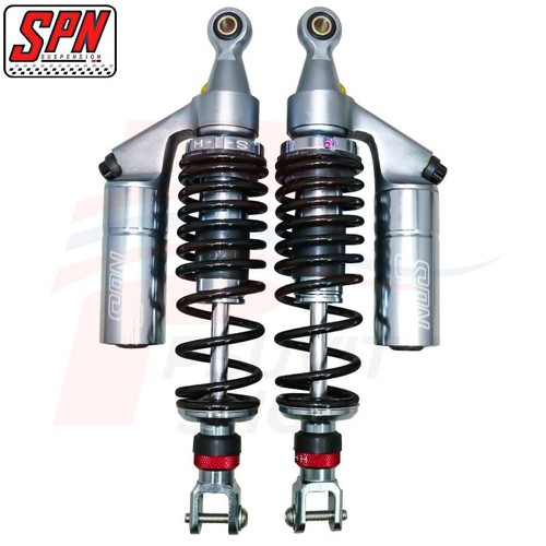 Shock Absorber V-Color Adjust 350mm. For PCX-150 18-20 PCX-160 21-23 Black/Grey - Picture 5 of 6