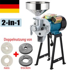 Elektrische Getreidemühle Weizenmehl Getreidemühle Trockenmühle + Nassschleifer