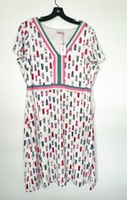 Cath Kidston London TEA DRESS PAINT TUBES, Cream, US size 12 - NWT