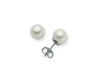 Orecchini Miluna Perle 4-4,5 PPN445BMV3 Earrings Oro Bianco Nuovi Perla