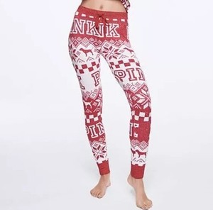 Vs Victorias Secret Pink Cozy Jersey Sleep Pant Tight Leggings