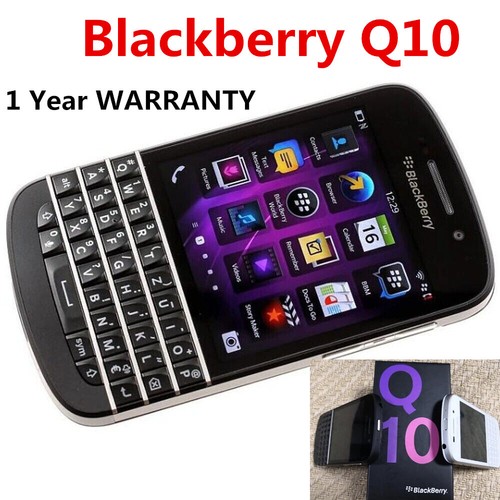 Smartphone BlackBerry Q10 16 Go BlackBerryOS 4G d'origine débloqué - neuf scellé - Photo 1 sur 19