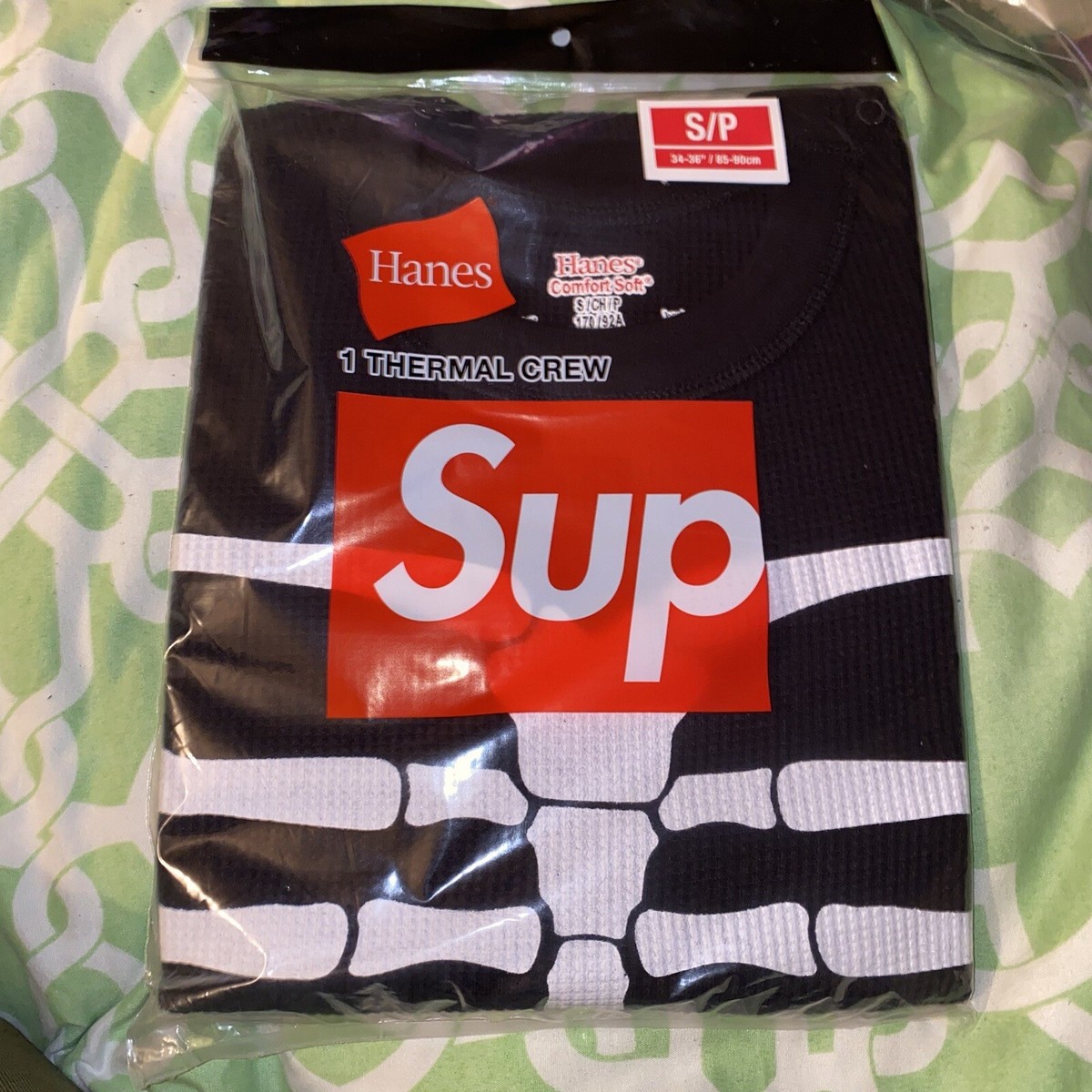 NEW Supreme Hanes Bones Thermal Crew Neck Top Size Small NEW Supreme Hanes Bones Thermal Crew Neck Top Size Small