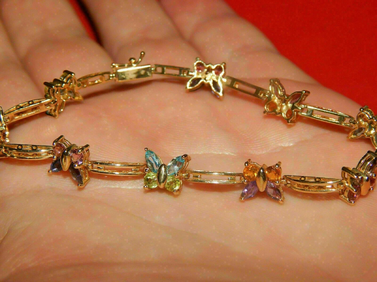 Diamond Butterfly Bracelet Yellow Gold