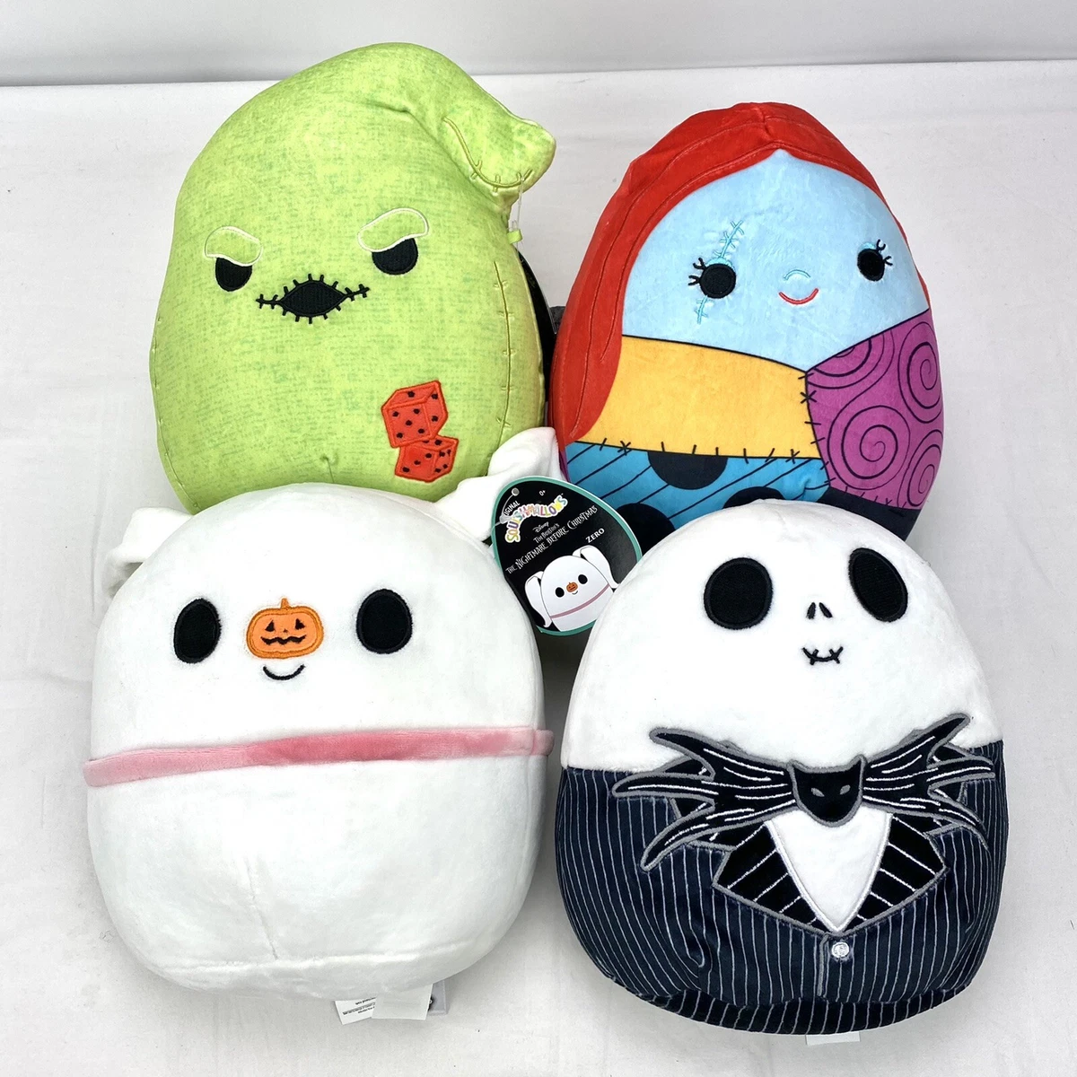 Squishmallows The Nightmare Before Christmas Jack, Sally, Zero and ...