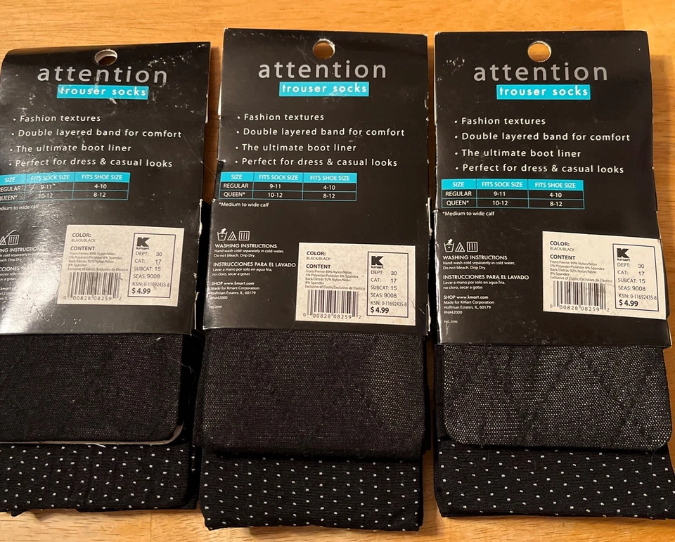 ¡NUEVO! ATENCIÓN MUJER PANTALÓN CALCETINES PACK 2 TALLA 9-11 (3 Paquetes Disponibles) #129 Foto 3 de 4