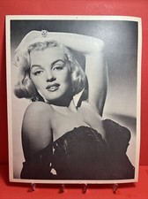 Marilyn Monroe Photo Print Black Dress VG