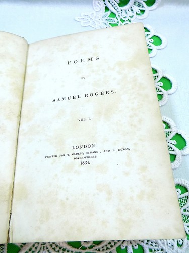 Samuel Rogers Poems Vol1 1834 - Picture 6 of 8
