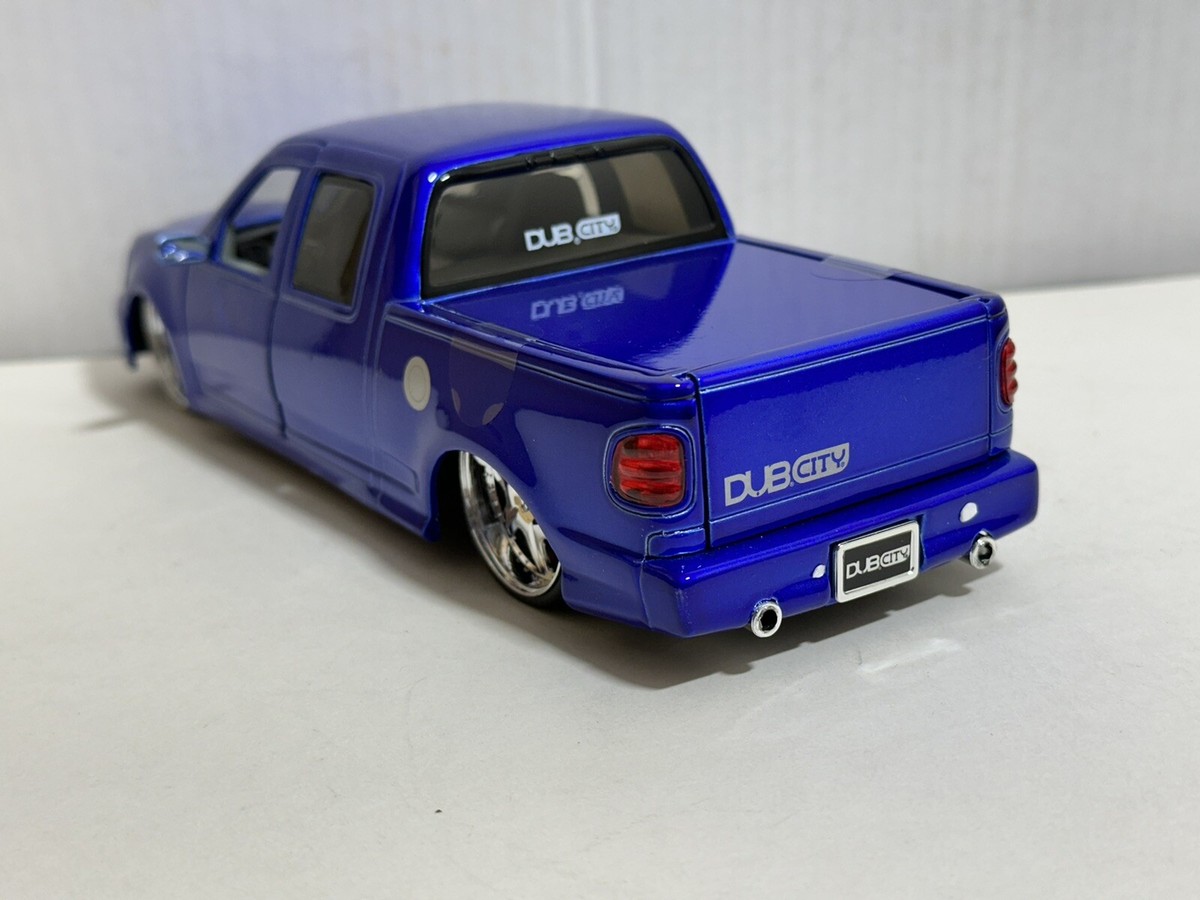 Voiture Miniature Jada Toys 1/64 Ford F-150 Dub City #053 - Occasion, Couleur Blanc Et Bleu, Modèle 2003