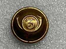 SPANISH AMERICAN WAR, SPANISH BUTTON FROM CUBA, 3rd INFANTRY REGIMENT