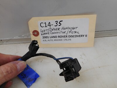 2001 LAND ROVER DISCOVERY LEFT DRIVER HEADLIGHT WIRING CONNECTOR
