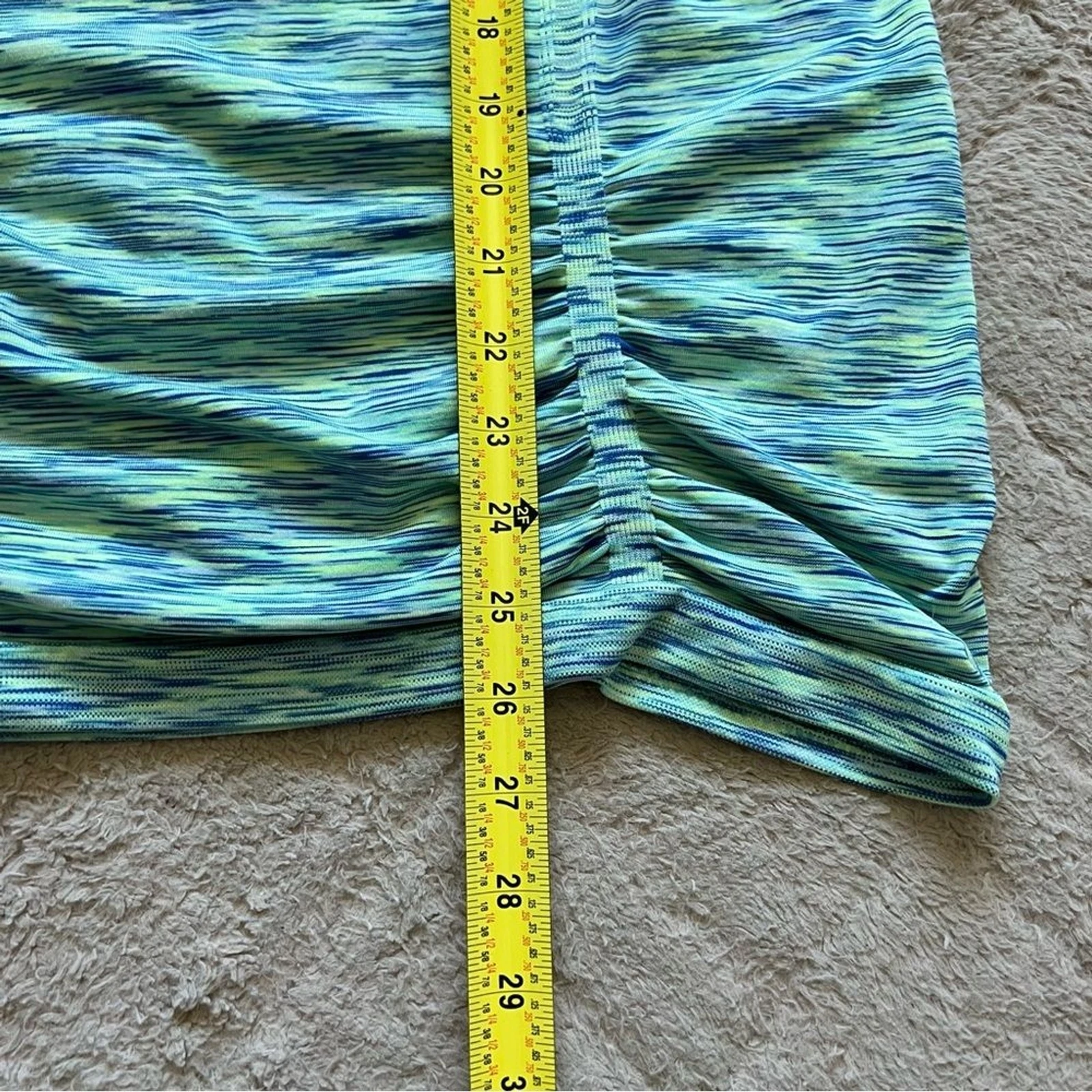 athleta short sleeve ruched workout shirt