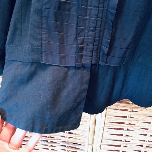 Liz Jordan Linen & Viscose Jacket Cotton Lined Hook & Eye Front L/sleeve Size XL - Picture 3 of 12