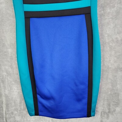 calvin klein blue and black dress Calvin Klein | Dresses | Nwt Calvin Klein 6 Blue Black Colorblock Scuba  Sheath Dress