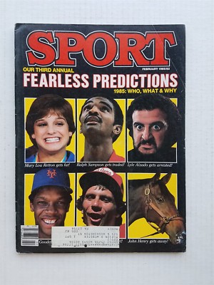 Vintage Sport Magazine February 1985 - Fearless Predictions - Mary Lou Retton