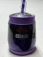 Thermos 16 oz. Vacuum Insulated Stainless Steel Cold Dome Bottle W/ Straw Dent