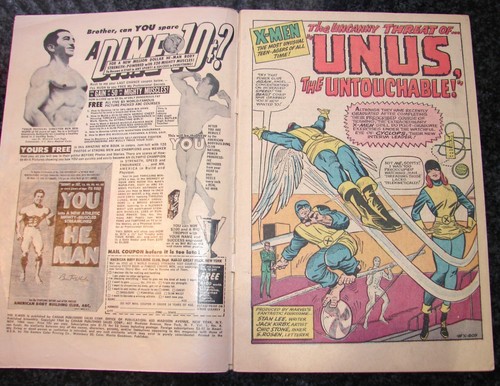 X-MEN #8 VG + 4.5 KEY ISSUE 1st Appearance UNUS THE UNTOUCHABLE! Classic Kirby - Picture 3 of 5