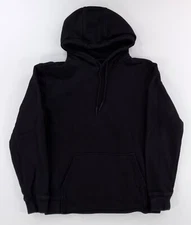 BYLT Heavyweight Core Hoodie Black Drawstring Kangaroo Pocket Mens M