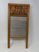 Vintage Dubl Handi Washboard Co Columbus Ohio Wash Board 18" X 8 5/8" Primitive