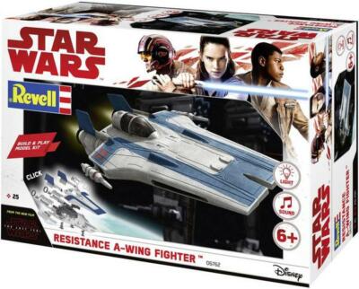 Star Wars Build & Play Kit Resistance A-Wing Fighter blau Konstruktionsspielzeug