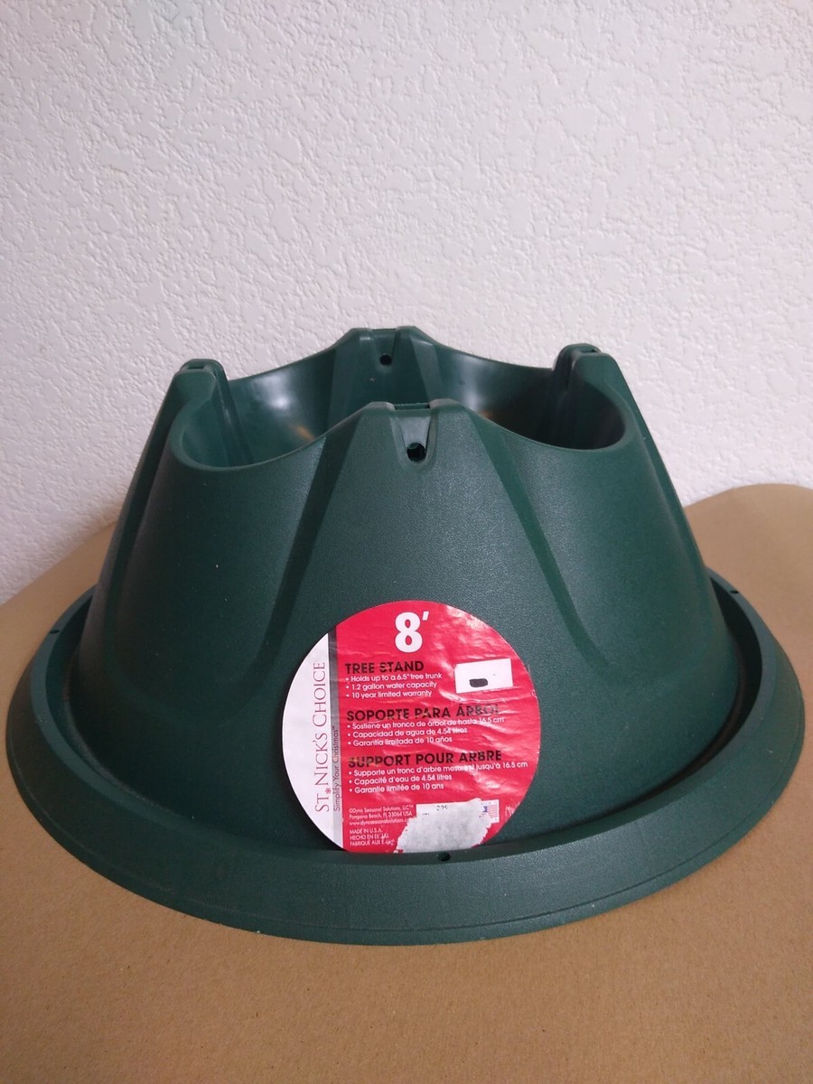 Plastic Tree キャップ St. Nick's Choice 8' Swivel Straight Tree Stand For Trees Green