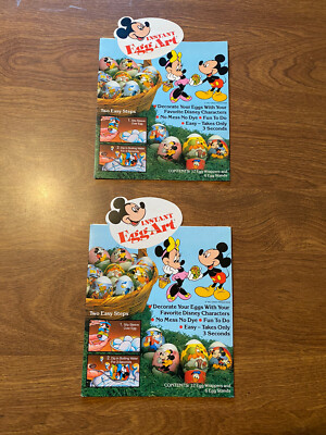 Disney Easter EGG ART 6 Paper Egg Stands Sun Hill USA Vintage 1981 PLEASE READ