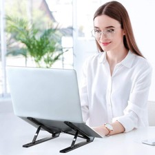 UK Adjustable Laptop Stand Foldable Notebook Macbook Mount Tablet Holder Support