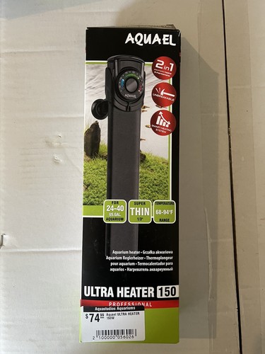 Aquael Ultra Aquarium Heater for Freshwater/Saltwater Aquariums 150 Watt $75 New
