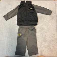 Under Armour Tracksuit Set Full Zip Jacket Pants Activewear 3/6M