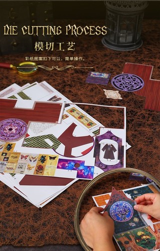 Mini 3D Wooden Magic Spirit House Kits DIY Doll House Craft Gift Model with LED - Picture 12 of 14