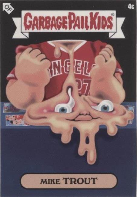 2022 Topps MLB x Garbage Pail Kids: Series 1 Keith Shore - Mike Trout #4C - 1 of 1