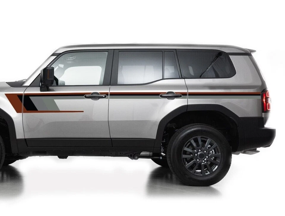 Calcomanía de diseño gráfico retro para Toyota Land Cruiser kit de pegatinas todoterreno SUV Foto 4 de 4