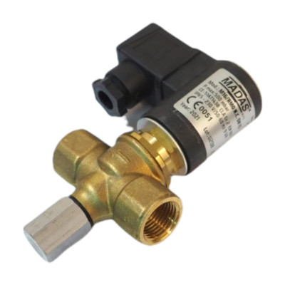 MADAS SOLENOID VALVE GAS MANUAL RESET Ø 1/2 NORM CLOSED N C M16/RMO