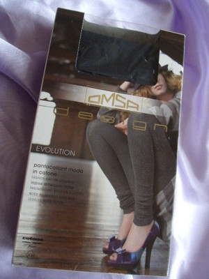 OMSA Italian Evolution Baumwolle & Lycra Leggings Mode dunkelblau Small-Medium