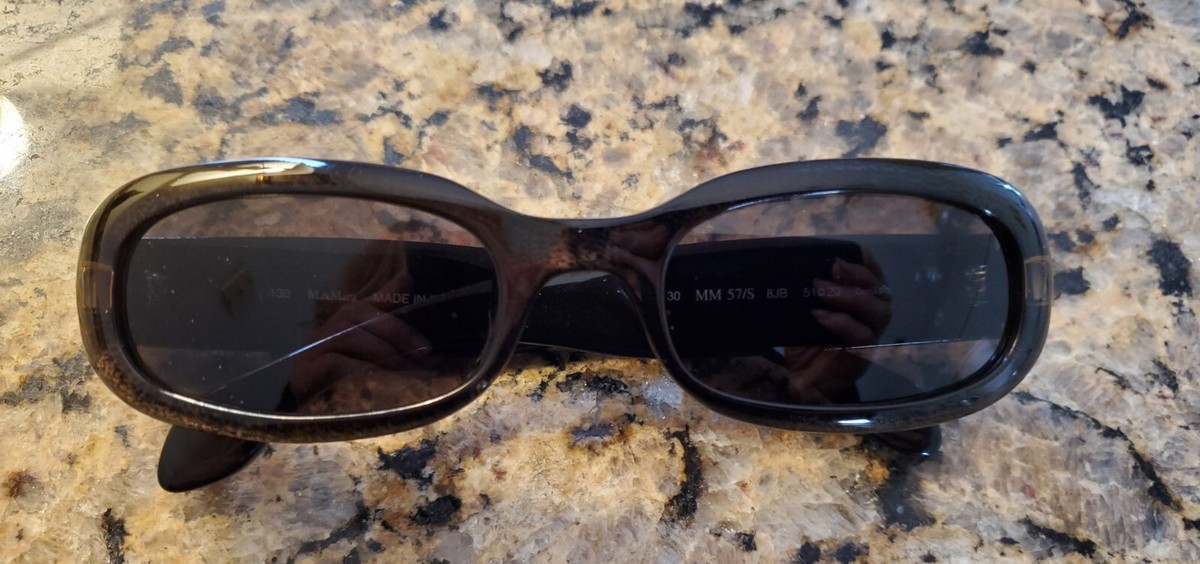 MAX MARA MM Sunglasses 57/S 130 8JB Black | eBay