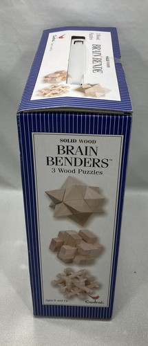 🧩 Cardinal Wood Brain Benders 3-3D Puzzles Item #791 NEW FREE SHIPPING - Picture 3 of 10