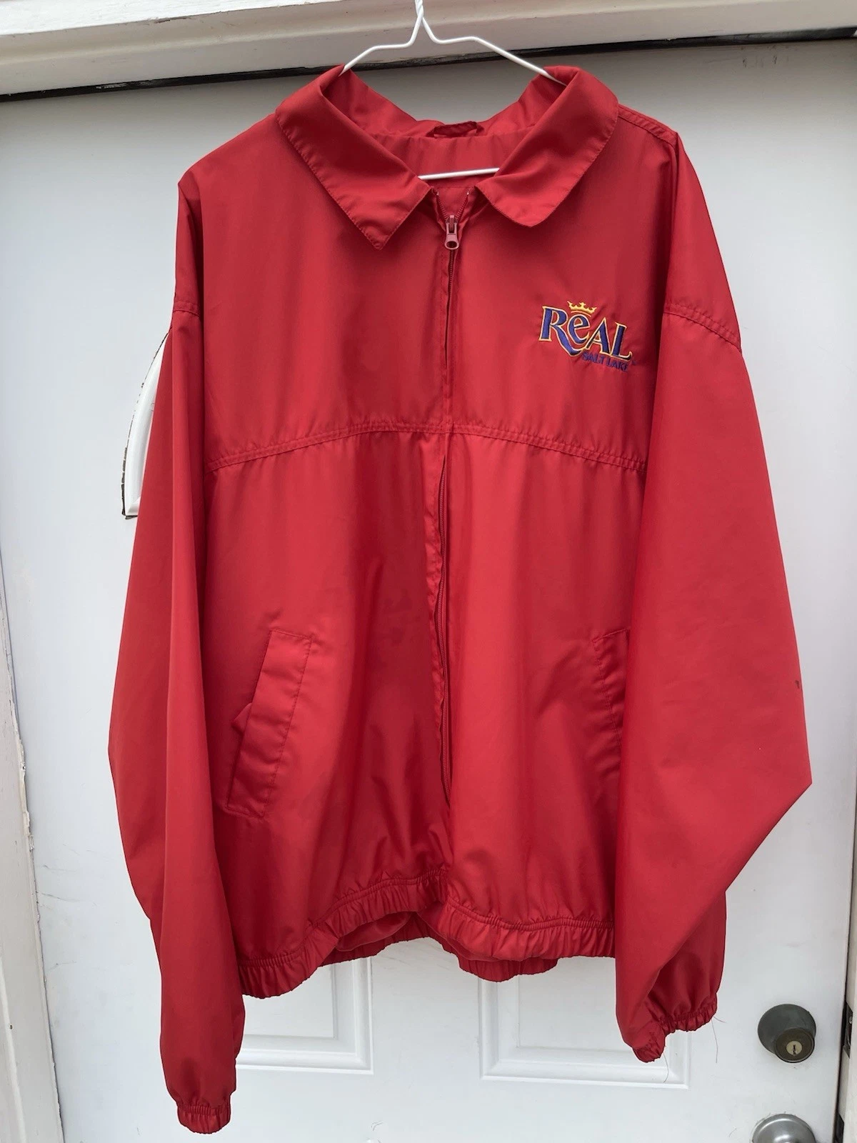Real Salt Lake Red Windbreaker Jacket Size XXL